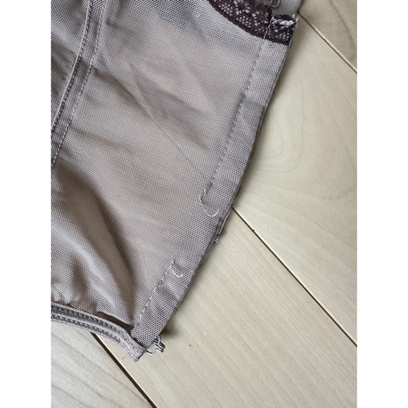 La Vie en Rose Brown Stripe Corset Bustier 38C – Garter Lingerie Top - Picture 7 of 7